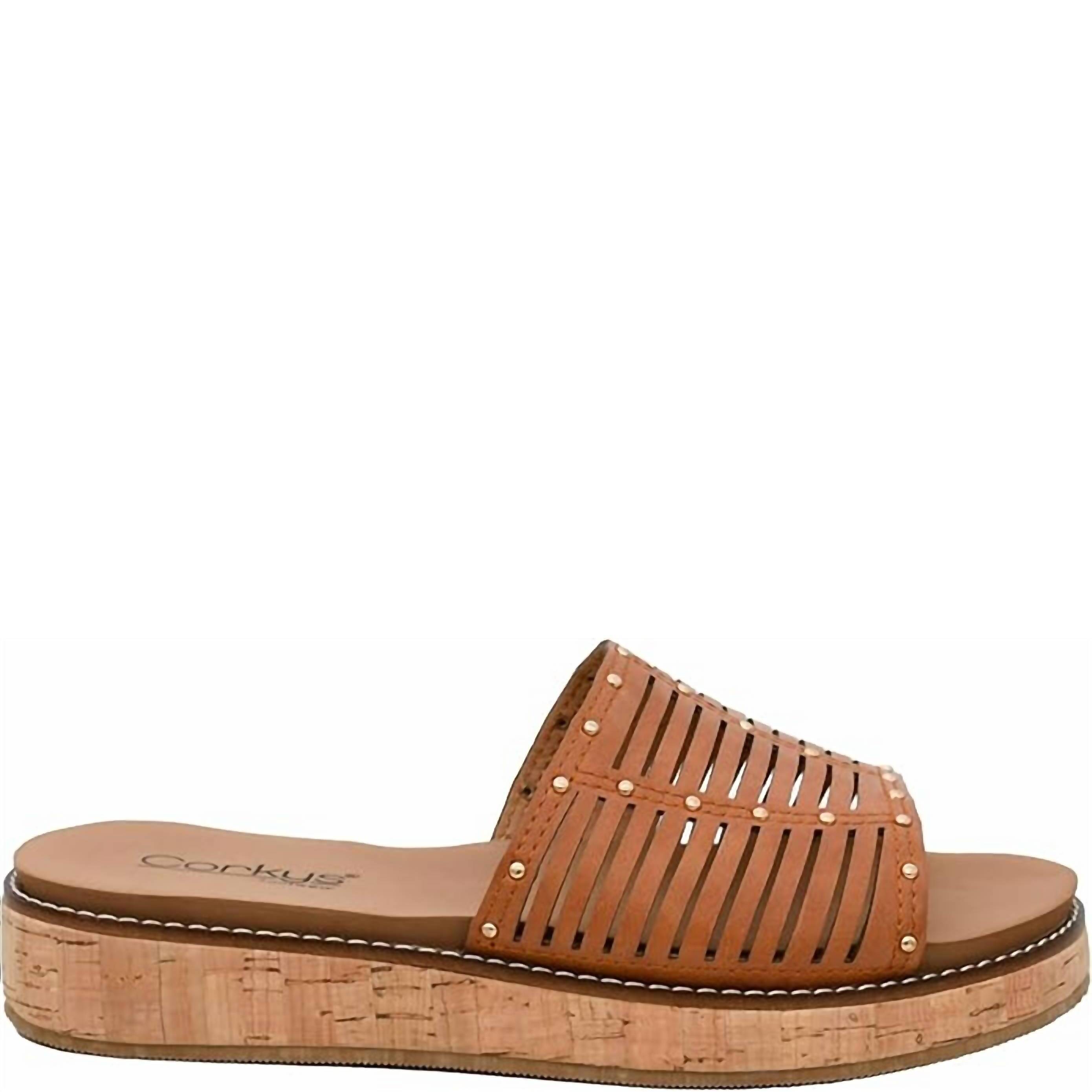 New Corkys Footwear Women's At Ease Sandal In Cognac